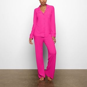 Skims Soft Lounge Sleep Set in Hot Pink- NWT